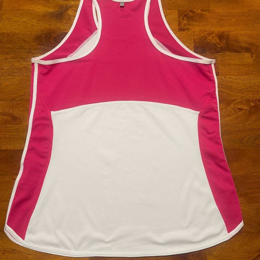 Nike Dri-Fit Racerback Tank – Pink & White | L - Picture 6 of 8